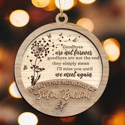 houten geheugen ornament kerstcadeautjes geheugen ornamenten laserbestand in geheugen ornament