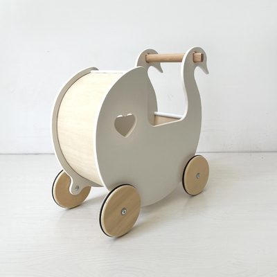 3 in 1 aanpasbaar Montessori-speelgoed Wit Houten Push Walker Speelgoed 0 tot 3 Jaar
