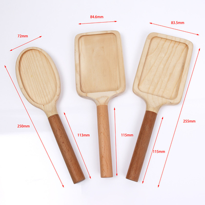 Eco-vriendelijke massage houten kam handvat voor Cozy Comb Massage Head Meridian Hair Comb handvat