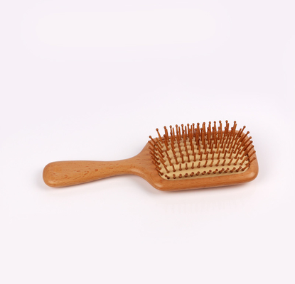 Houten Paddle Brush,Natuurlijke Beech houten Handle Hair Brush -houten massage kam