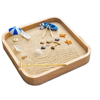 Zandtuin voor bureau Landschap Sandbox Stressverlichting Speelgoed Geschenk Huis Kantoor Woonkamer Decoratie Handwerk
