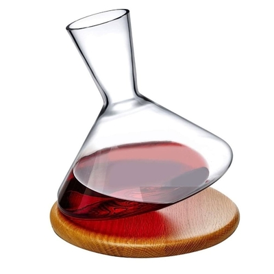Decanter voor wijn van massief hout