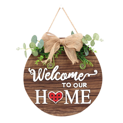 Welkomstkransen Voordeur Decoratie Buiten Hangend Verticaal Teken Boerderij Decoratie Voordeur Veranda Decoratie