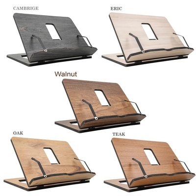 Gepersonaliseerde verstelbare houten boekenstand & kookboek recepthouder Custom vouwbare draagbare Bijbelstand Boekenlezer Bookend