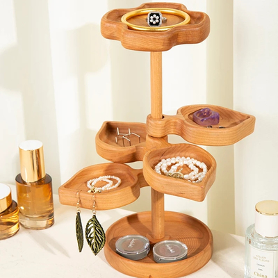 Originele handgemaakte massief hout juwelen stand juwelen horloge opslag houten plank dienblad juwelen opslag feestdagen cadeautjes