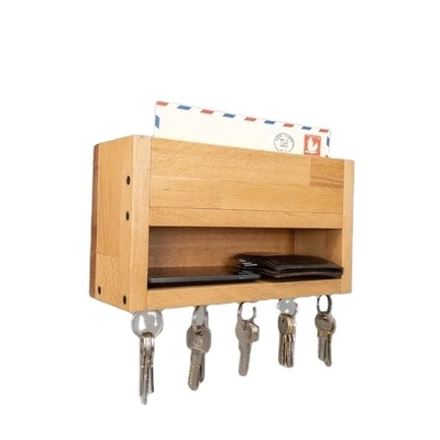 Houten sleutelhouder voor de muur sleutelhouder voor de muur sleutelhouder