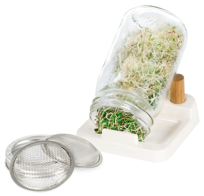 keramische kiem met gebogen mazen met twee beukenhouten handgrepen -150*150*50mm