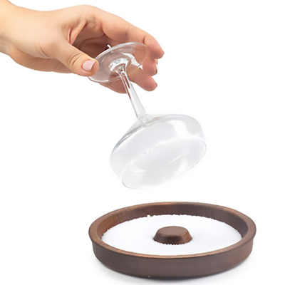 Margarita Zout Rimmer, Acacia Hout Glas Rimmer, Suiker en Zout Rimmer voor Breed Glas beker