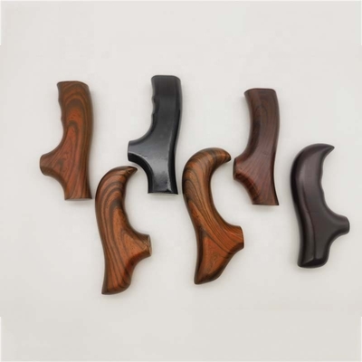 Aanpassen van massief hout kruk Handgreep Niet-glijdend houten handvat Houten accessoires