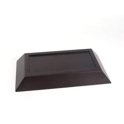 Houten naamplaat, houten basis