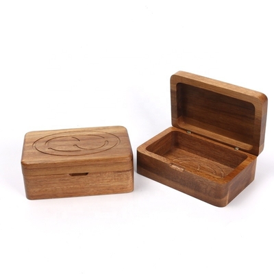 Houten min doos voor zeep, cadeaubon