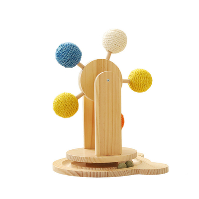 Solid Wood Cat Scratch Wear-resistant Shavings Big Turntable Pet Toys Cat Toy