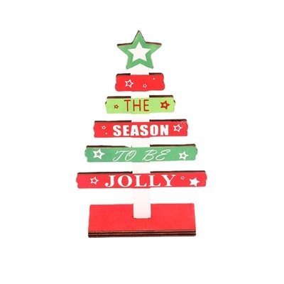 Mini houten Desktop kerstboom voor Decoraties