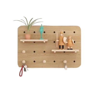 Houten plankplank - woonkamer of slaapkamerplank - drijvend en ontwerpwandplank