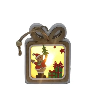 Aangepaste Kerstmis familie sfeer houten decoratieve hanger