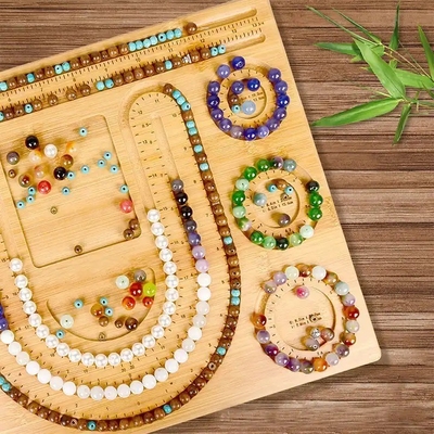 Nieuwe bamboe combo kraalbord voor sieraden Armband maken en halskettingen Design kraal matten Trays