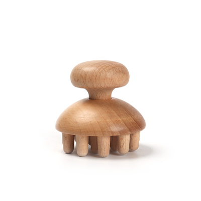 Kleine stijl ruwe hout kleur kan laser gemarkeerd of uv gedrukt maatwerk houten massagestick