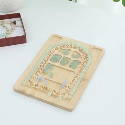 Bamboe Perlen Design Board Tray Juwelen maken Perlen Board Armband maken DIY Houten maat logo