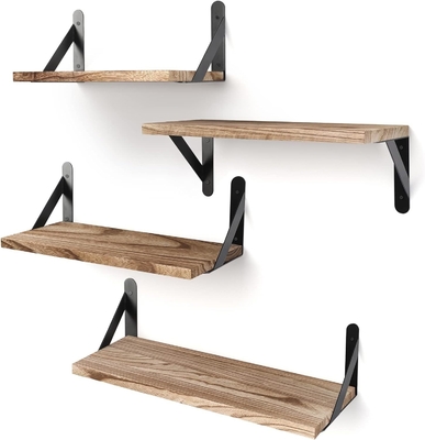 Drijvende planken, rustieke houten planken, wandrek voor badkamer, slaapkamer, woonkamer en planten
