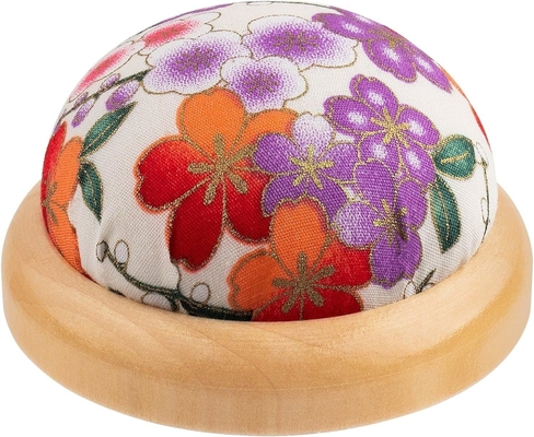 Houten naaldkussens Japanse stijl ronde naaldkussing voor naaldhouders of zelfgemaakt ambacht