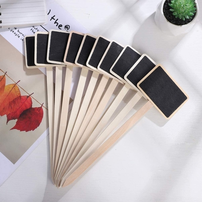 Mini-houten T-type plantenlabels Tuinplantenmarker Chalkboard Stakes Tuinplantenlabels Signaal, Houten Tuinmarker