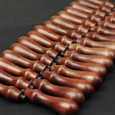 Houten waszegel Stempeltakken Vintage verzegelingswaszegels Retro Houten handvat voor houten stempel Afneembare kop van koper