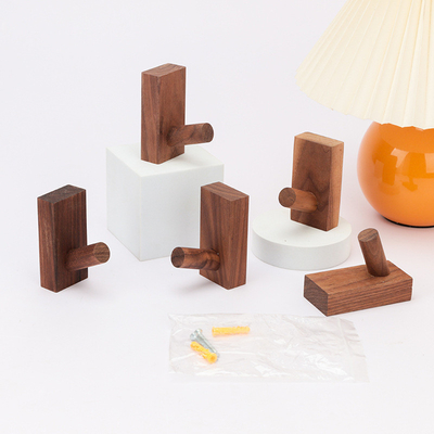 Hout natuurlijke wand gemonteerde rustieke decoratieve jas haak voor hangende jas kleding hoed zak handtas en handdoek