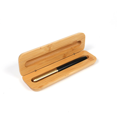 luxe op maat gemaakte houten pen met laser bamboe doos voor cadeau