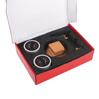 Zwart Rood Geschenk Bar Tools Draagbaar Drank Cocktail Roker Kit Met Torch