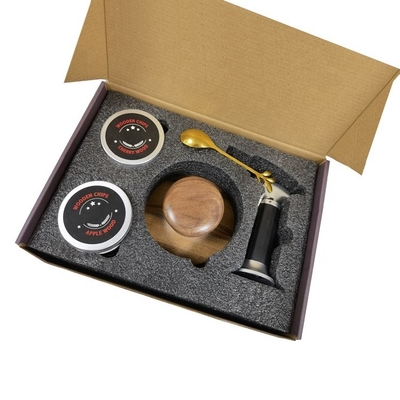 Hot Sale Hout Cocktail Rooker Kit Met 4 Dozen Hout Chips Torch Aanpassen Infuus Kit Set Whiskey Cocktail Rooker Kit
