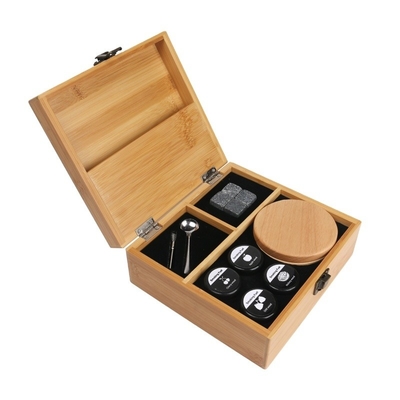 Cocktail roker kit voor whisky ouderwetse en bourbon met fakkel 4 smaken van hout chips voedsel kwaliteit fakkel hout bamboe hoesje