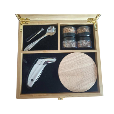 Warm te verkopen Cocktail Smoker Kit Whiskey Smoker Infuser Kit voor het drinken met fakkel en hout chips