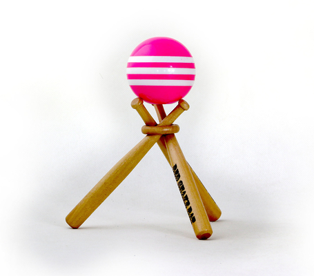 Drie in één set mini honkbalknuppel, houten honkbalknuppel zelfverdediging hout gewoon voor de lol