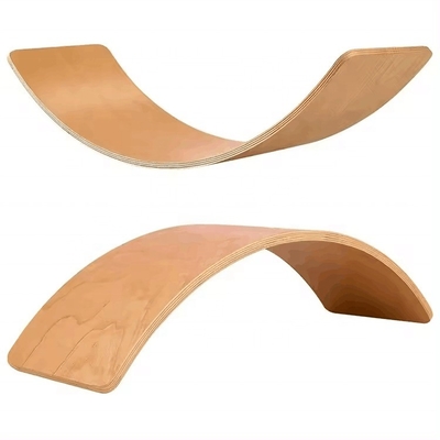 Houten balansbord kinderen, natuurlijke wobble board houten speelgoed voor peuters kinderen en volwassenen