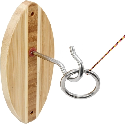 Toss Ring Toss Game voor volwassenen en kinderen - Haak en Ring games met touw en haakjes voor binnenshuis gebruik, Man Cave Decor & Stuff
