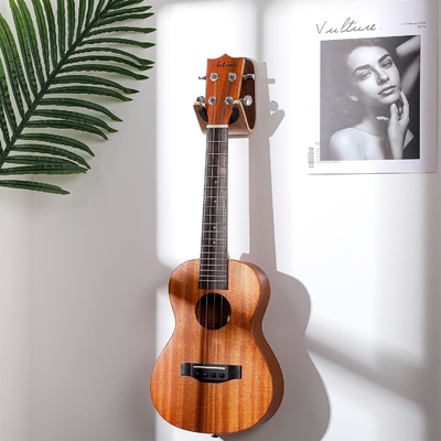 Houten handgemaakte unieke ontwerp gebogen houten gitaarhanger akoestische gitaar accessoires