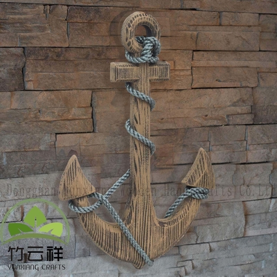 Houten anker met touw Art Wall Decor Door Living Room Hanging Ornament
