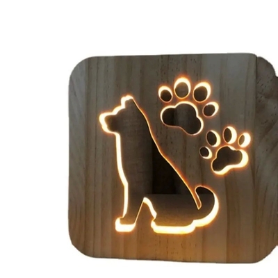 Houten houtsnijwerk nachtlicht voor slaapkamer decoratie, Valentijnsdag voor vrouwen meisjes jongens kinderen