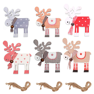 Nieuwe kerststijl kleine versieringen sfeer hanger Hoogwaardige houten materialen