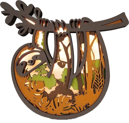 3D houten dieren houten lampen beeldhouwwerken perfecte cadeaus