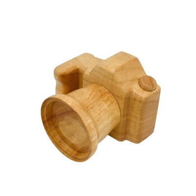 Creatief cadeau schattig houten camera speelgoed creatieve decoratieve sieraden voor kinderen
