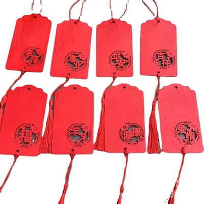 Eco-vriendelijke houten gebedskaarten Tempelversiering Hangtags Scenische plekken Wensenkaarten