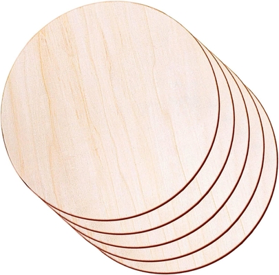 Houten cirkels voor ambachten, onvoltooide houten rondes Houten uitsnijdingen voor ambachten, deurhanger, deurontwerp, houtbranden