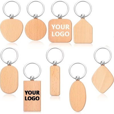 Gepersonaliseerde grafische beuk hout carabiner sleutelhanger een verscheidenheid aan sleutelhangers