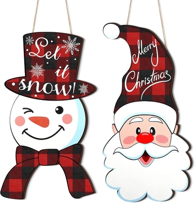Op maat gemaakte 2024 Kerst Decoraties voor Santa Wall Decoraties