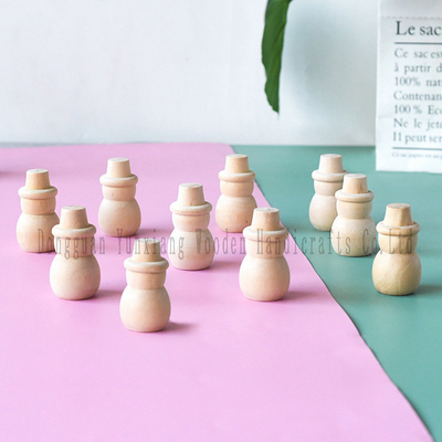Onvoltooide houten kerstboom sneeuwman, DIY natuurlijke houten kerstboom voor kunst en ambacht kinderen graffiti tekening tool