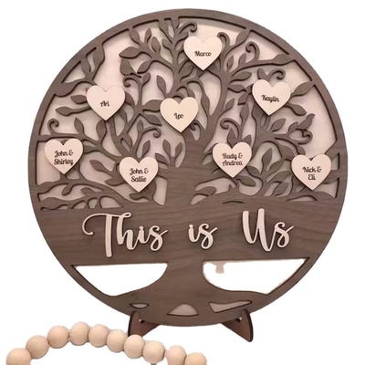Gepersonaliseerde houten stamboom geschenk geschenken voor ouders houten familie teken boom van het leven geschenk voor moeder ons familie teken