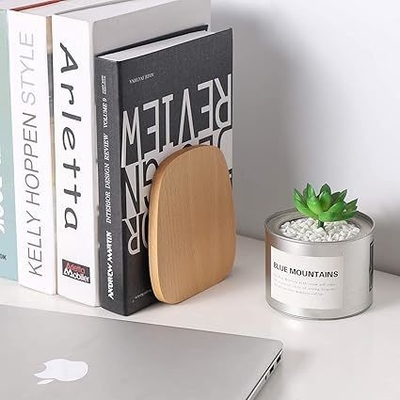 Premium houten bureaublokjes - Luxe ontwerp voor netjes organiseren van boeken.