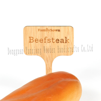 Bamboe Plant Label Stakes Houten Tuinplant Marker Kleuterschool Tuinmarker Voor Zaden Potten Kruiden Groenten Bloemen