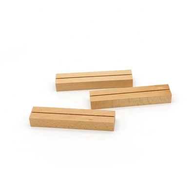 Houten menubasis tafeltop memo stand